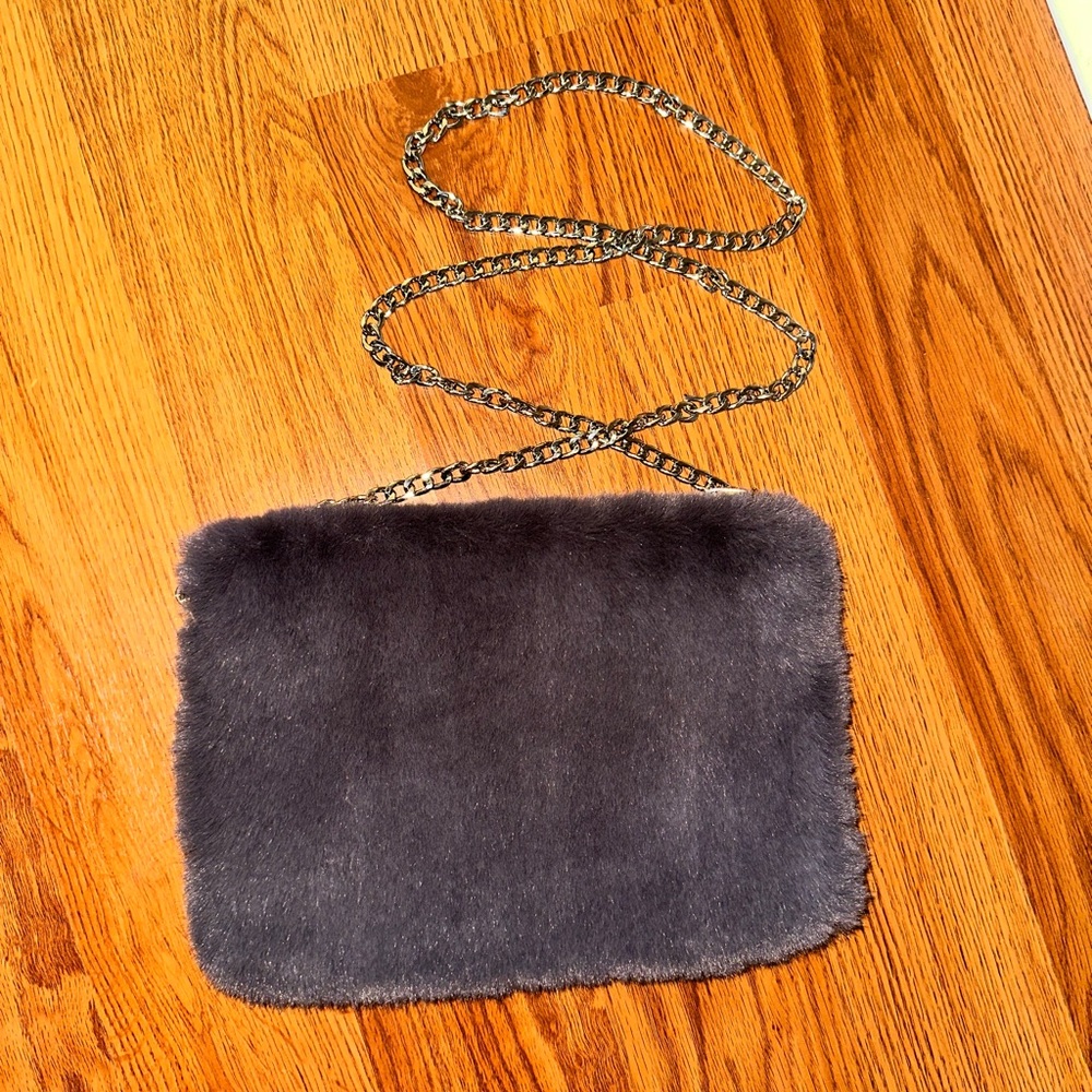 Chelsea28 Grey Fur Crossbody